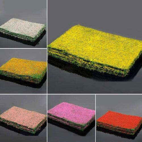 30*20*0.5cm Terrain Turf DIY Multi-Color Floral Meadow Straw Mat Building Model Material Landscape