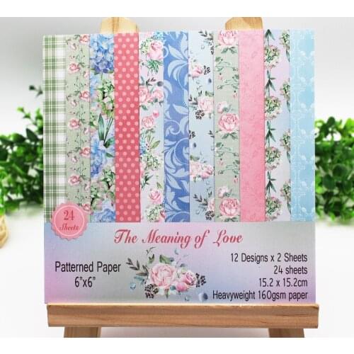 6Inch Single-side Printed Scrapbooking Pads Paper Background Craft Paper For Hand Account Origami Decor Scrapbooking Craft DIY