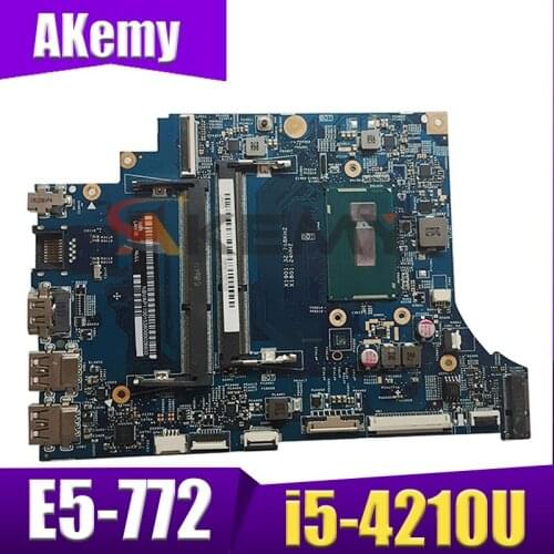 Akemy Laptop motherboard For ACER Aspire E5-772 i5-4210U Mainboard 14276-1M SR1EF N16V-GM-B1 DDR3