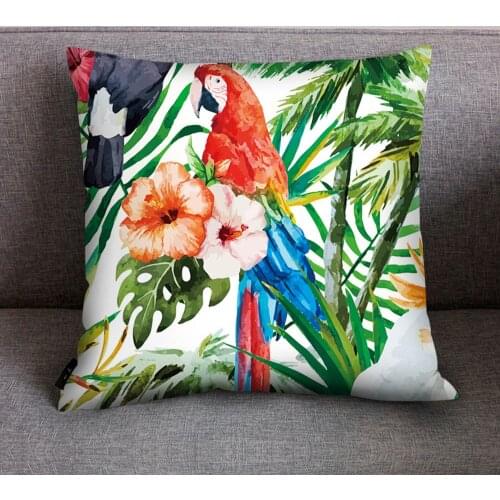 Plant Flower Print Pillow Case Room Decoration Accessories Polyester Sofa Car Cushion Cover Home Decor Decorative Pillow Covers