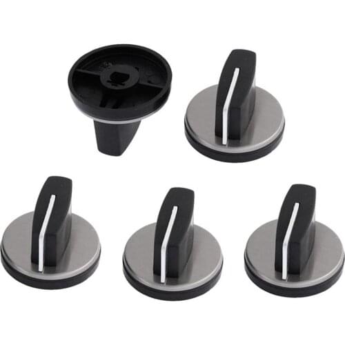 Black plastic and metal embedded gas stove of knob ignition switch 5