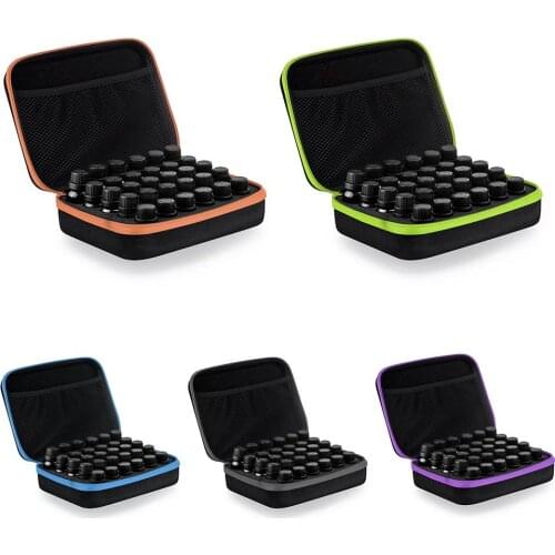 Travel 30 Compartments Storage Case Universal Essential Oil Container Shock-proof Carrying Case Organizer for 5ML 10ML 15ML #SO