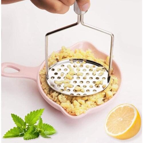 Hot Potato Masher Stainless Steel Non Stick Hand Potatos Masher Potato Ricer Cooking and Kitchen Gadget Tool