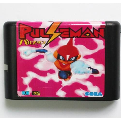Pulseman Game Cartridge Newest 16 bit Game Card For Sega Mega Drive / Genesis System