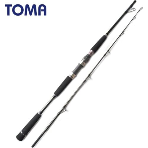 TOMA Sea Surf Carbon Jigging Fishing Rods Spinning 1.65m 1.8m MH Power 50-200g Big Game Boat Fishing Rod 2 Sections Saltwater