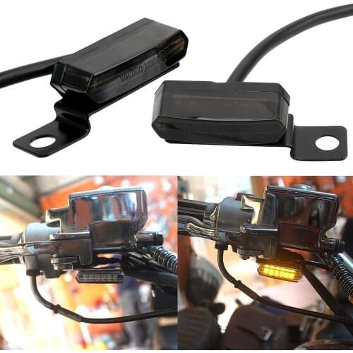 LEEPEE LED Signal Lamp Motorcycle Turn Signal Lights Streamer Flashing 2PCS Universal Mini