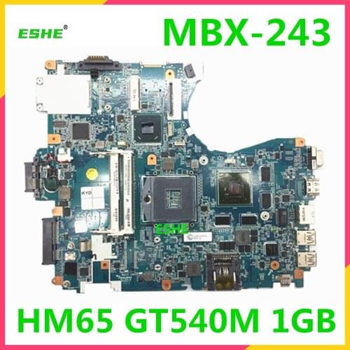 MBX-243 motherboard For SONY Vaio VPCF23JFX VPCF23 V081_MP-MB MBX-243 Laptop motherboard 1P-0113202-8011 HM65 DDR3 GT540M 1GB