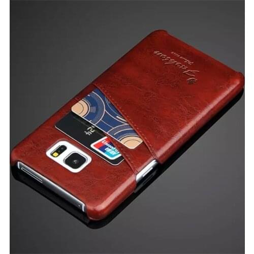 Fashion Note5 Business leather case For Samsung galaxy Note 5 N9200 leather holster card Holder back cover Phone shell