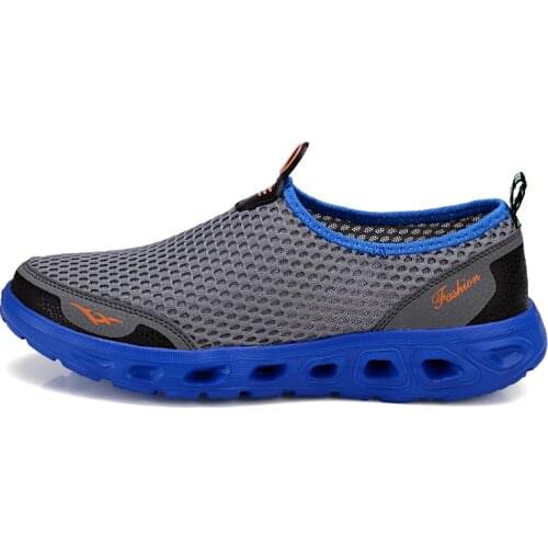 2021 Summer Shoes Men Couple Casual Shoes Fashion Lightweight Breathable Walking Sneaker Slip-on Mens Mesh Flats Shoes Plus Size