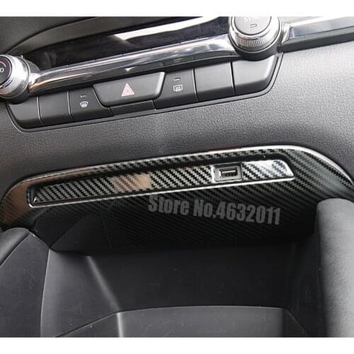 Stainless steel For Mazda 3 Axela 2019 2020 Accessories Car Front Charging USB interface frame Cover Trim Car-Styling 2pcs