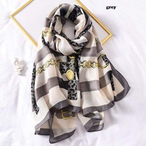 2020 Newest Women Printed Pattern Cotton Scarf 2Colors 10pcs/lot