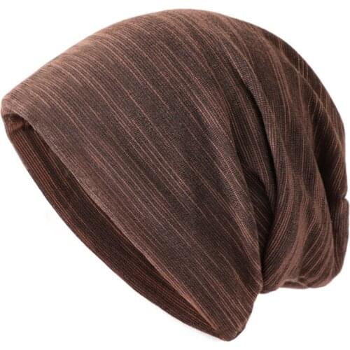2021 New Fashion Thin Hat Skullies Beanies Women Winter Hats For Men Caps Male Soft Bonnet Beanie Solid Color All Match Hat