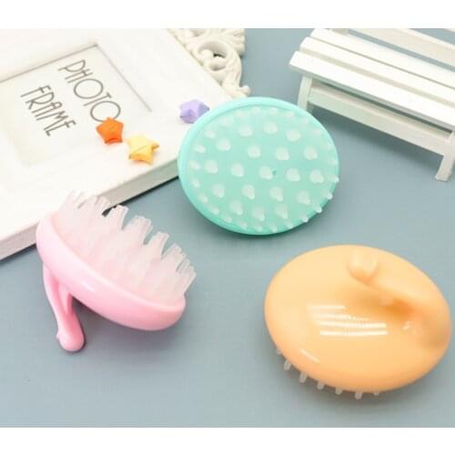 NEW Baby Hair Bath Brushes Silicone Soft Massagebrush To Remove Dandruff Wash Pad For Newborn Child Comfortable Hair Care