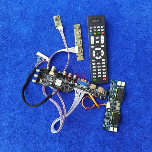 Fit HSD170ME11/HSD170ME13/HT170E01/HT170EX1 1280*1024 DVB Digital Controller Board HDMI-compatible USB VGA KIT 4CCFL LVDS 30 Pin