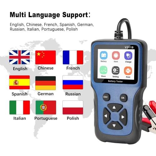 V311B car 12V battery tester evaluate battery performance