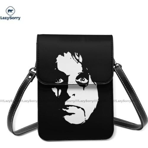 Heavy Metal Shoulder Bag Streetwear Leather Mobile Phone Bag Student Gift Funny Bags