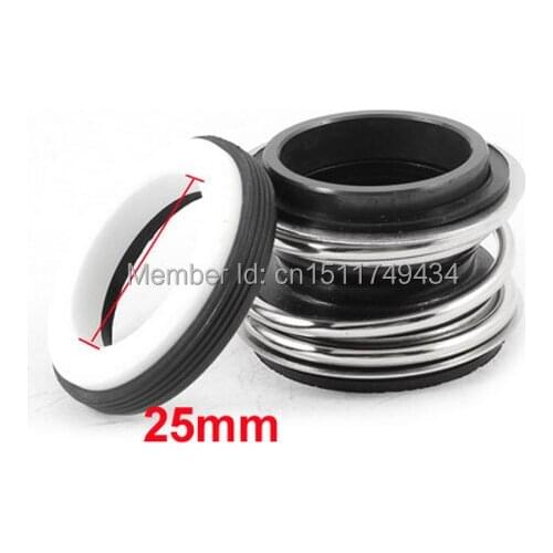 Single Coil Spring Water Pump Mechanical Shaft Seal 0.98" Dia 2pcs