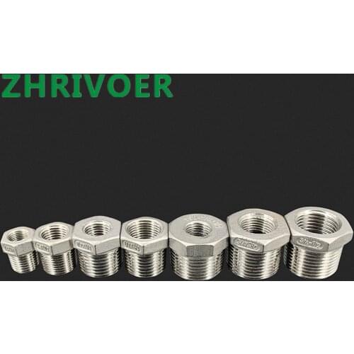 Stainless steel bushing with different diameter inner and outer wires Reducer internal and external adapter Pipe connection