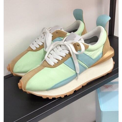 High Quality Winter Thick Sole Shoes for Women 2021 Fashion Flat Platform Color Patchwork Sneakers Girl Outdoor Sport Shoes