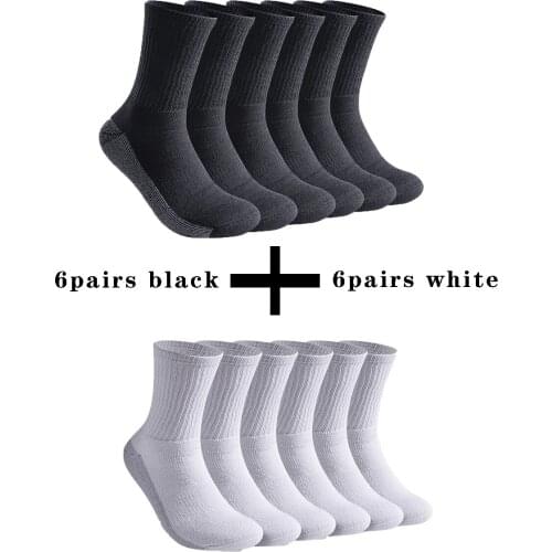 12 pairs of cotton socks, mens sports socks, sweat-absorbent and breathable socks, socks men