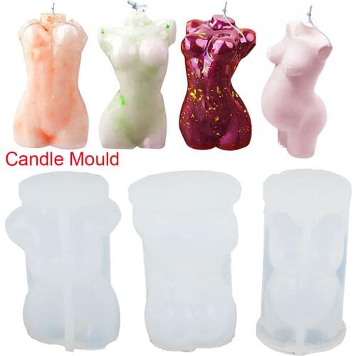 3D Body Candle Mold Silicone Wax Mould Male and Female Design Art Fragrance Candle Making Soap Chocolate Cake Decorating