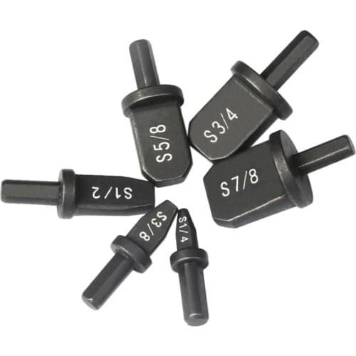 6 X Air Conditioner Copper Tube Expander Swaging Tool Drill Bit Set Tube Flaring, Flaring Tool Drill Bit Set with 7/8, 3/4, 5/8