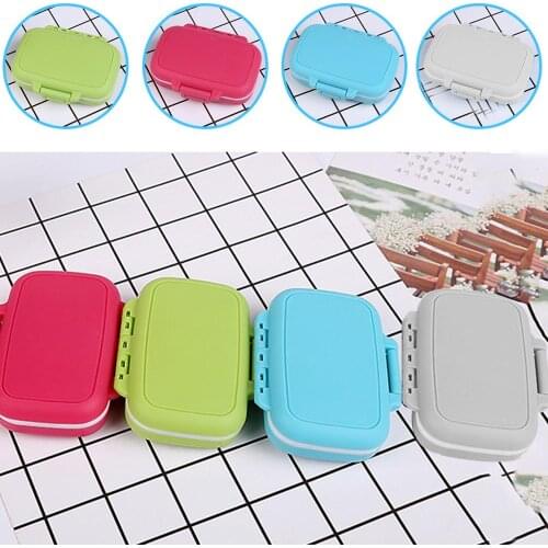7 Days 28 Grids Colorful Kit Pill Storage Box Portable Pill Round Small Medicine Box Weekly Tablet Organizer Pill Case