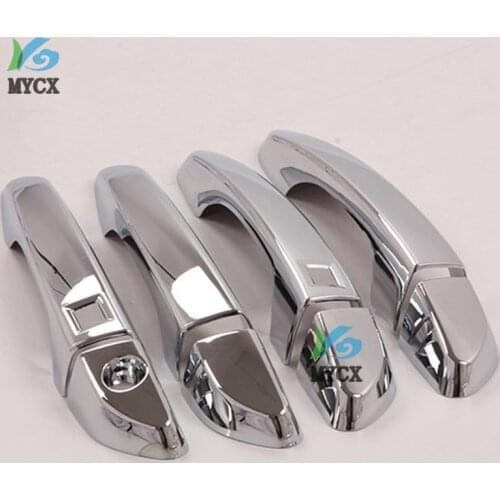 8PCS For Hyundai Tucson 2019 2020 ABS Chrome car door handle cover exterior accessories