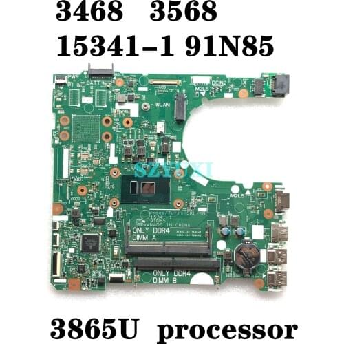 Brand NEW For Dell Vostro 3468 3568 laptop Motherboard 3865U processor 15341-1 91N85 CN-0Y7J61 Y7J61 Mainboard 100%Tested