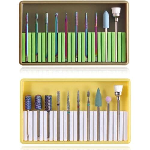 10 PcsTungsten Steel Manicure Polish Bit Manicure Machine Electric Nail File Carbide Polishing Machine Professional Nail Tool