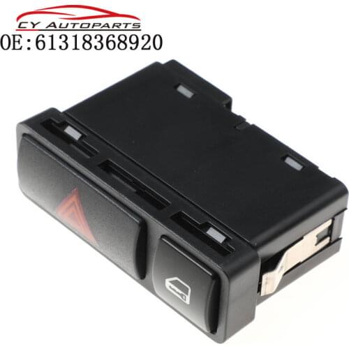 YAOPEI Hazard Warnng Light Lock Switch Emergency Flash Light Switch Push Button On/Off Switch 61318368920 For BMW 3 Series E46