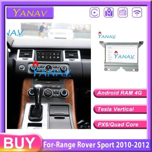 Tesla style Car GPS Navigation for-Range Rover Sport 2010-2012 car multimedia player car Radio Player Car Stereo vertical screen