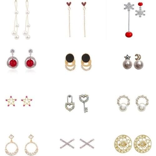 BUDROVKY New Fashion Luxury Pink Shiny Rhinestone Long Bowknot Tassel Drop Earrings Korean Baroque Style Women Pendientes Jewelr