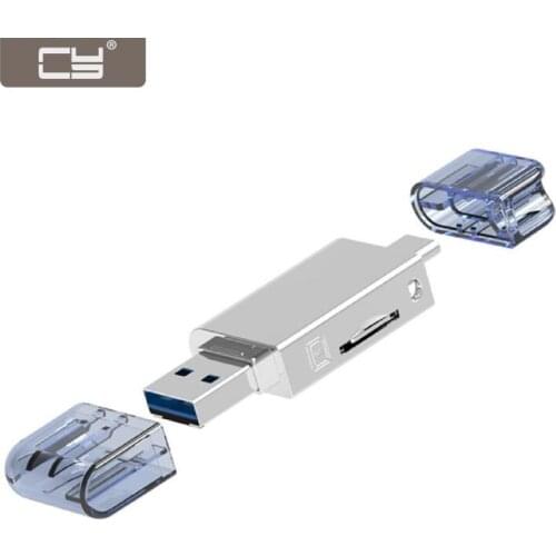 Chenyang USB-C Type C / USB 2.0 to NM Nano Memory Card & TF Micro SD Card Reader for Huawei Cell Phone & Laptop