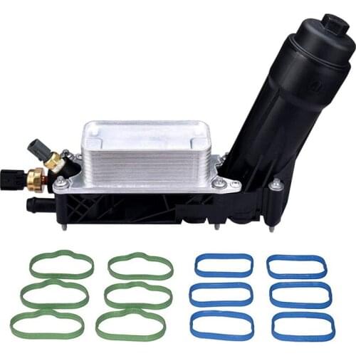 For 2011 2012 2013 Dodge Jeep Oil Filter Adapter Housing with Intake Seals 5184294AE