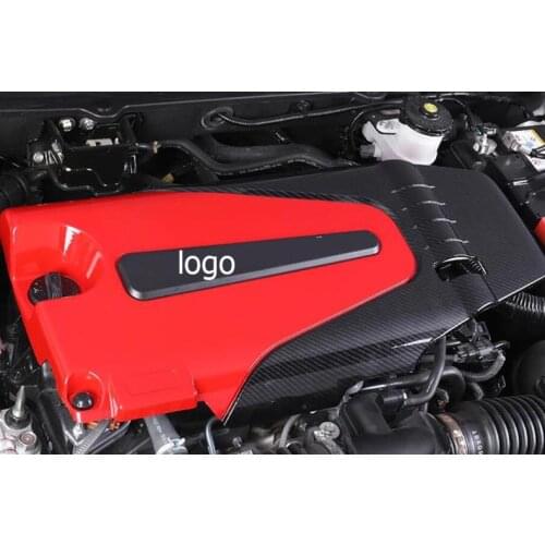 For Honda 10th Generation Civic 2016 -2020 ABS Carbon Fiber Color Auto Engine Cover Bonnet Hood Soundproof