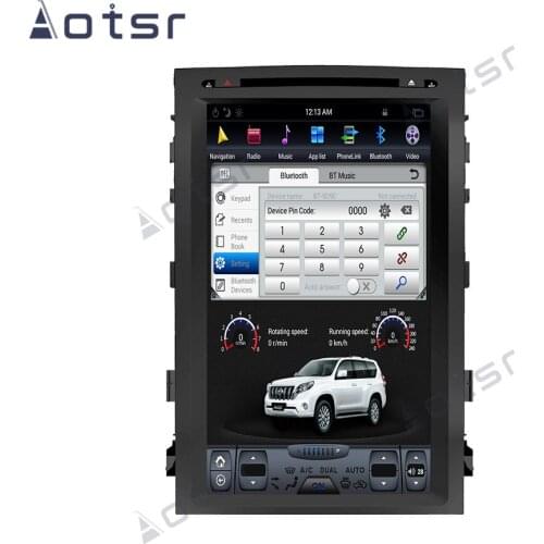 For Toyota Land cruiser 2008-2015 Android Car Multimedia Player PX6 4G+64GB IPS 17 in Touch Screen Auto GPS Navigation HeadUnit