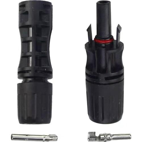 30A 1500V Electrical PV Connector 5 pair x PV T Branch parallel connection Photovoltaic 2pcs solar Panel Cable Wire Connect