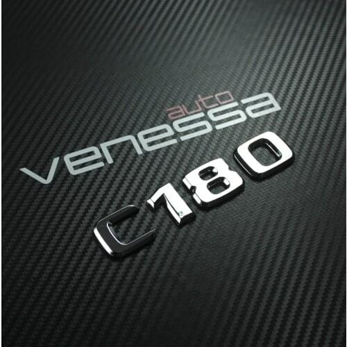 Kyburg C180 Chrome Car Trunk Letters Badge Emblem for Mercedes w202, w203 C Class 1993-2007