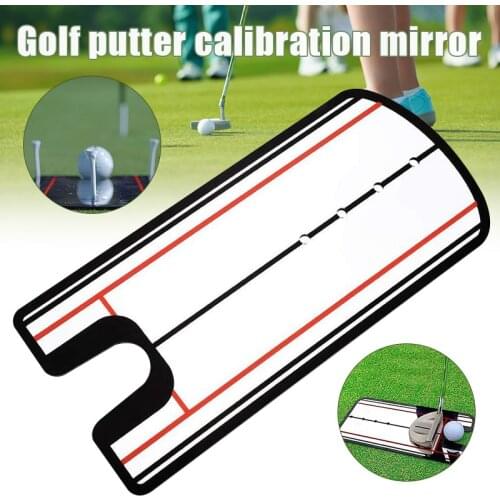 Golfs Putter Putting Mirror Plane Exerciser Training Aid Alignment Professional Practice &T8