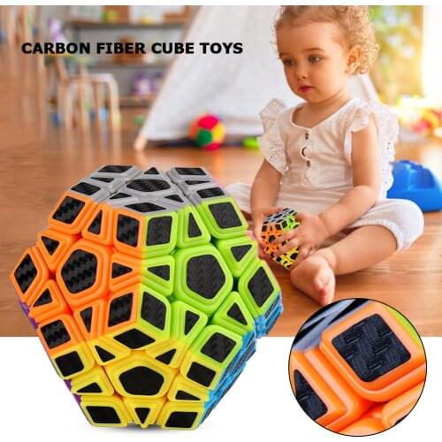 Finger Cube Toys Carbon Fiber Smooth Pyramid Pentagon Cube Educational Toys For Kid Puzzle pentagon cubo magico Kids Toys