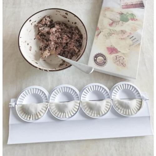 4 Dumplings at a Time Making Tool Uszka Dumplings Press Maker Kitchen Tool Pierogies Baking Molds Pastry Kitchen Accessories