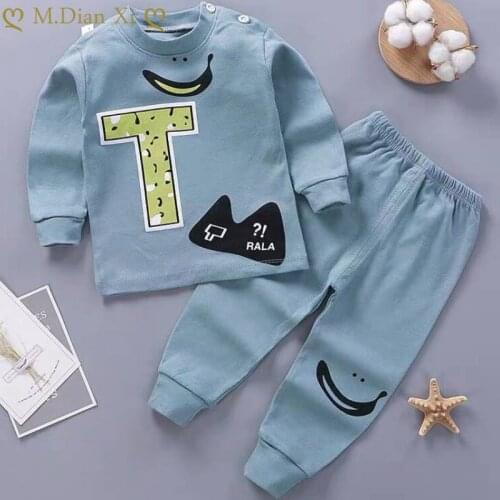 Baby Clothing Sets Autumn Baby Girs Clothes Infant Cotton Girls Clothes Tops +Pants 2pcs Underwear Outfits Kids Clothes Se 0-24M