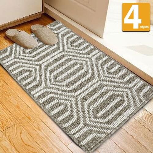 Bathroom Entrance Door Mat Washable Non-slip Kitchen Floor Mat Bedroom Living Room Bedside Area Rugs Indoor Floor Door Mat