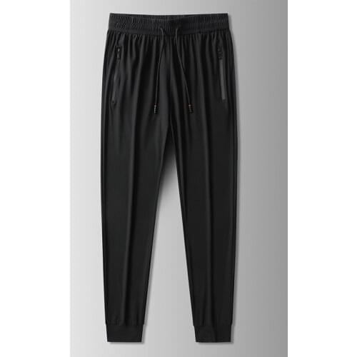 Mens Pants 2021 New Fashion Ice Silk Casual Pants Men Clothing Casual Mens Increased Sweatpants Plus Size 6XL 7XL 8XL