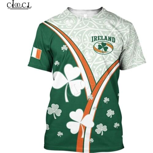 HX Newest Irish St.Patrick Day 3D Print Men Women Fashion T-shirts Harajuku Clothes Tops Oversized Tee Shirts Tops Drop Shipping