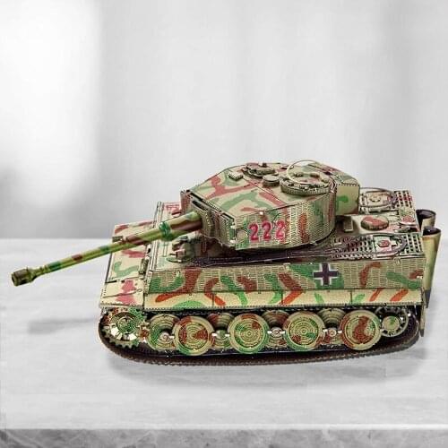 Piececool TIGER I Tank Model kits 3D metal puzzle laser cutting Jigsaw DIY Toys gift for children