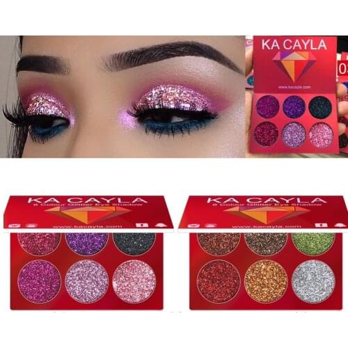 2021 New Fashion Eyeshadow Palette Makeup Eye Shadow Cosmetic Set Eye Shadow 6 Colors Women Makeup Cosmetic TSLM1