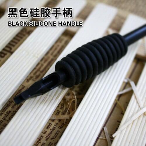 2019 Tattoo Handle Disposable Tattoo Handle 25mm Black Silicone Handle 1RT-15RT Wholesale 20pcs/Lot Individually Wrapped
