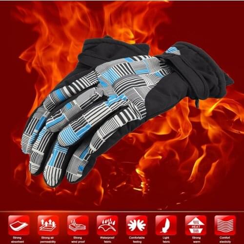 Snowmobile Motorcycle Riding Gloves Waterproof Winter Warm Gloves Unisex Ski Gloves Women Men Snowboard Mittens